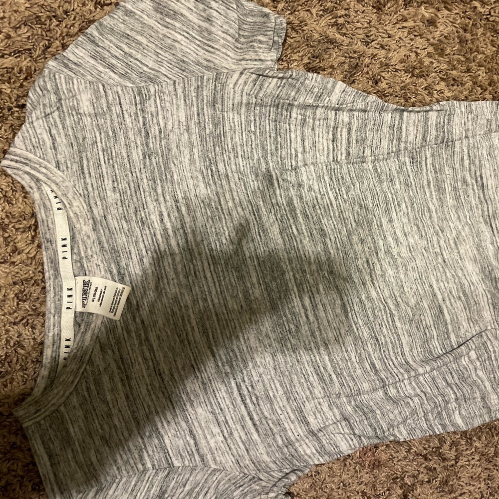 grey n white shirt
